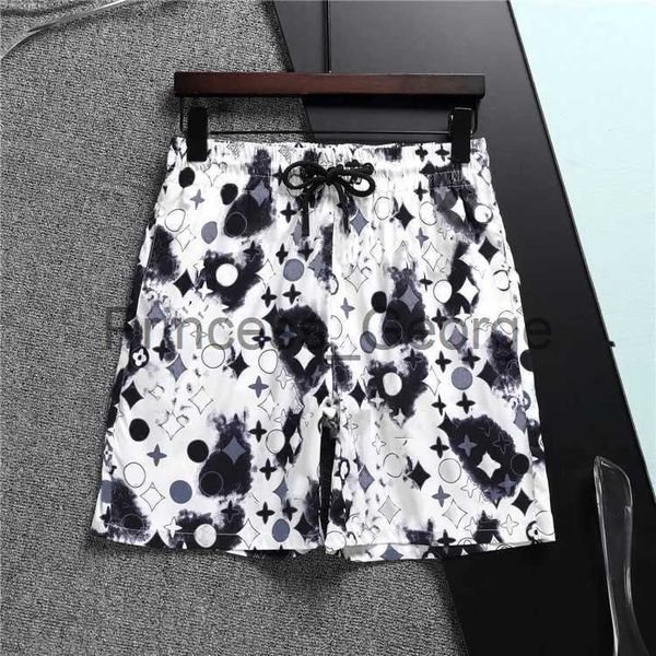 

men's shorts fashion mens shorts quick drying breathable mesh gym boxer shorts printing 2023 summer board beach pants men swim short si, White;black