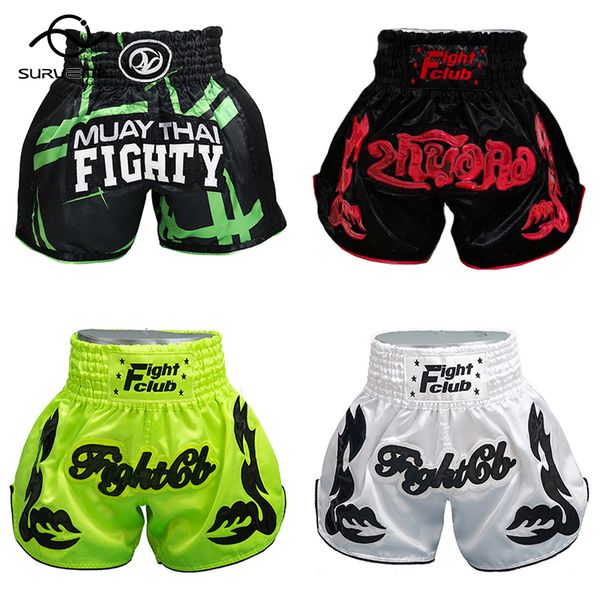 

men's shorts short muay thai boxing shorts women men kickboxing shorts kids training competition mma sanda martial arts grappling fight, White;black