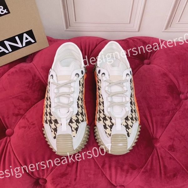 

2023 new luxury womens sneakers casual technology shoe mens for designer brand fashion leather embroidery size 35-41 hc210428, Black