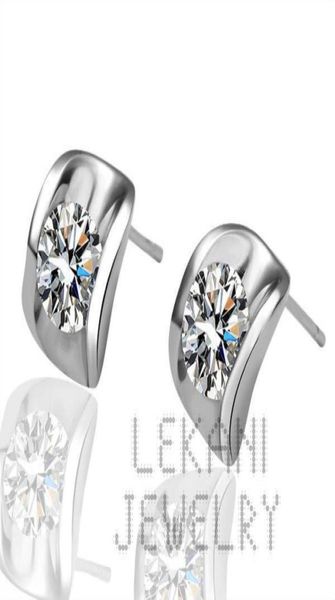 

18k white gold earrings beautiful new set outside the popular fine crystal earrings fashion earrings44250223950413, Golden;silver