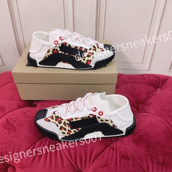 

new womens sneakers casual technology shoes mens for designer brand fashion leather embroidery size 35-41 hc210428, Black