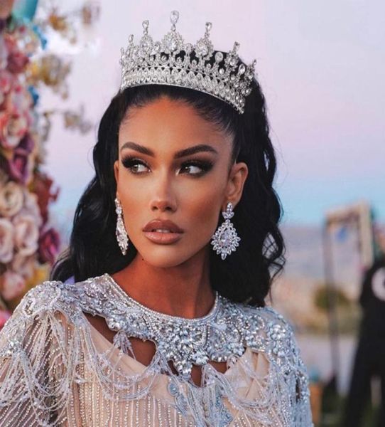 

crystal bridal tiaras and crowns rhinestone headband baroque headpieces wedding hair accessories women headdress jewelry3827811, Silver