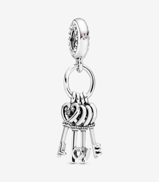 

100 925 sterling silver keys of love dangle charms fit original european charm bracelet fashion women wedding engagement jewelry 1650365, Bronze;silver