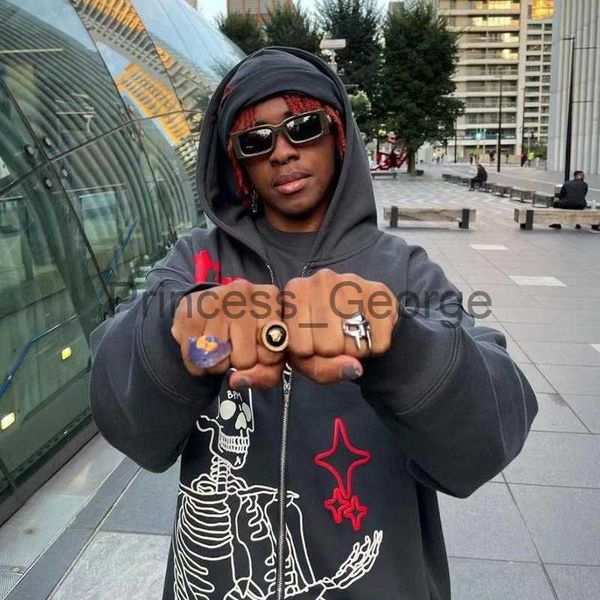 

mens hoodies sweatshirts mens hoodies sweatshirts 22ss human bone print astroworld hoodies men women eu size pure cotton astroworld sweatshi, Black