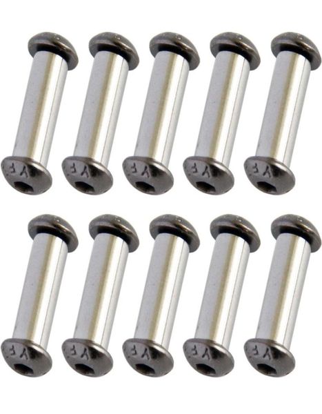 

10pcslot knife handle bolt rivets scale screw fastener nut diy making material hex head screws7827443