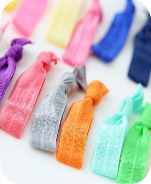 

fashion new knotted ribbon hair tie ponytail holders stretchy elastic headbands kidswomen hair accessory5364475, Pink