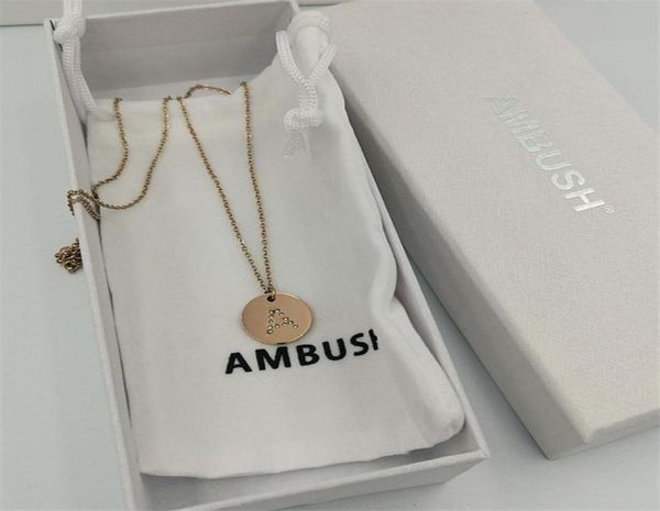 

solid letter necklace men women original gift box and cloth bag accessories6612505, Silver