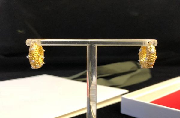 

circle earrings pearl earrings designer 18k gold plated brass jewelry luxury jewelry sphere for ladies christmas party gift2101737, Golden;silver