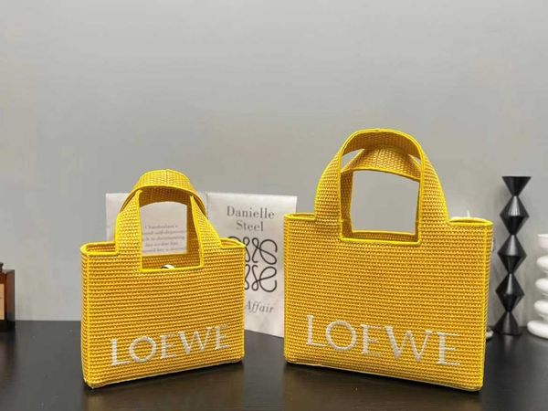 

bag beach spain girl loewz bags designer 2023 vegetable basket lafite woven tote handheld crossbody classical shopping raffia tote ylqi