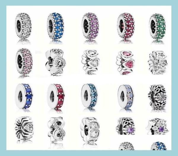 

silver genuine 925 sterling sier fit bracelet charms base chain bead spacer blue color beads love heart crysta c naturalstore dhncq9181470, Black