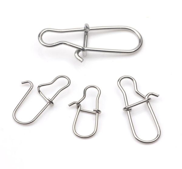 

rompin 100pcs 0005 fishing nice hooked snap pin 304 stainless steel fishing barrel swivel lure connector accessories pesca4138272