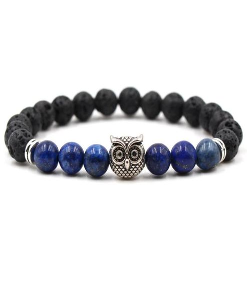 

lava chakra bracelet agate tiger eye stone healing bracelet men jewelry black lava bead bracelet2190294, Golden;silver