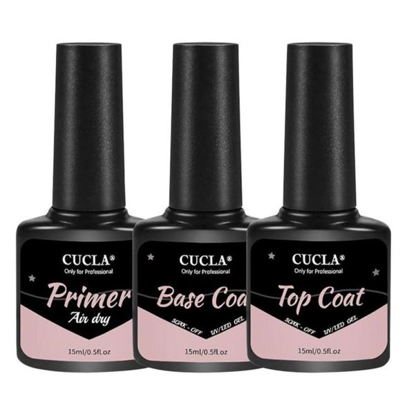 

3pcs primer coat base no wip matte nail art soak off lacquer long lasting gel manicure2580108, Red;pink