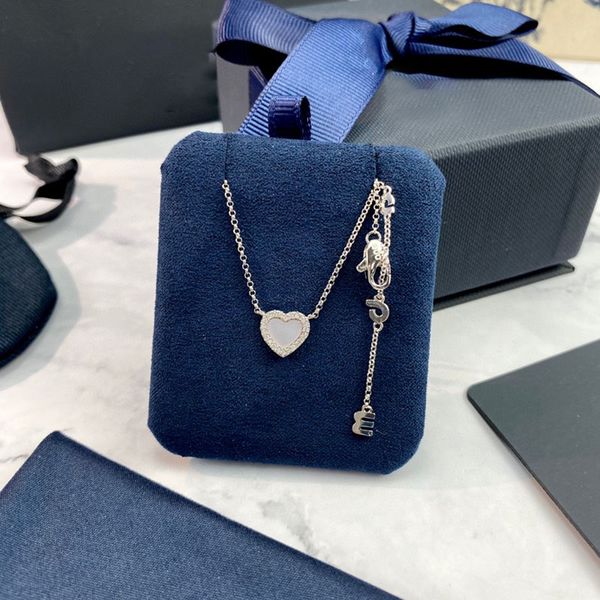 

wedding jewelry luxury gold necklace fashion necklace gift female designer beaded ladies diamond needle pearl necklace pendant bracelet neck, Silver