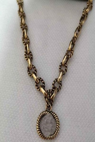 

new jewelry vintage bracelet necklace bronze necklace quality super heavy feeling textured holiday gifts1017026, Silver