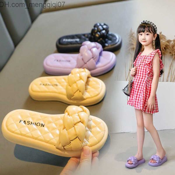 

slipper summer kids girls sandal slider teenagers girl beach sandal slider for indoor and outdoor new 5 7 8 9 10 12 years z230713, Black;grey