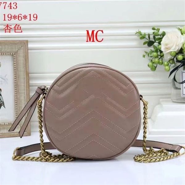 

designer bags round bags for women yslit pu genuine leather gold chain shoulder luxury crossbody bag luxurys handbags fashion makeup bag wal