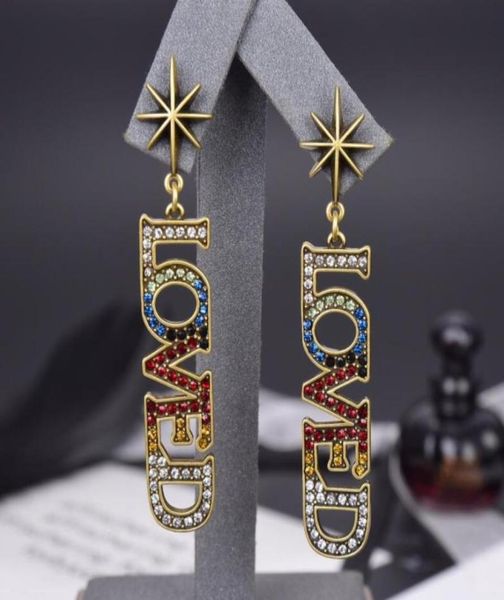 

vintage letter dangle earrings for fashion women party jewelry gift6317596, Silver