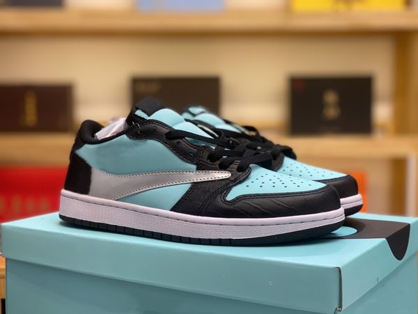 

2023 summer 1s basketball shoes ts jumpman 1 low robin egg blue black white men women designer sneakers