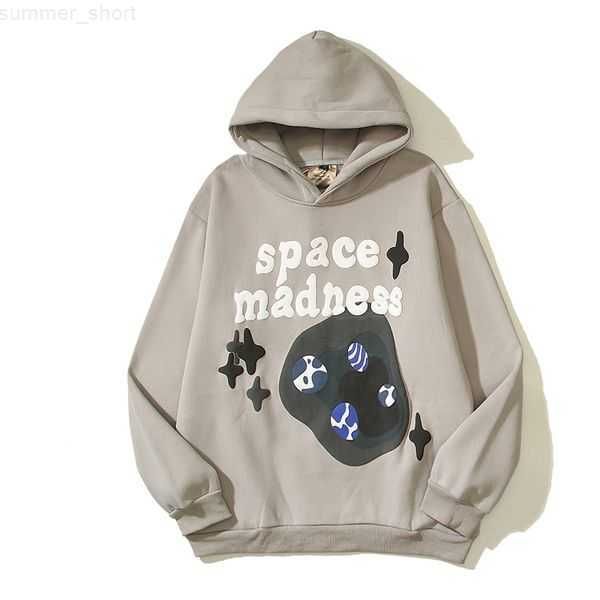 

designer hoodie men broken planet hoodie women casual foam hoodies sweater ins niche tide brand high street loose jacket fashion harajuku me, Black