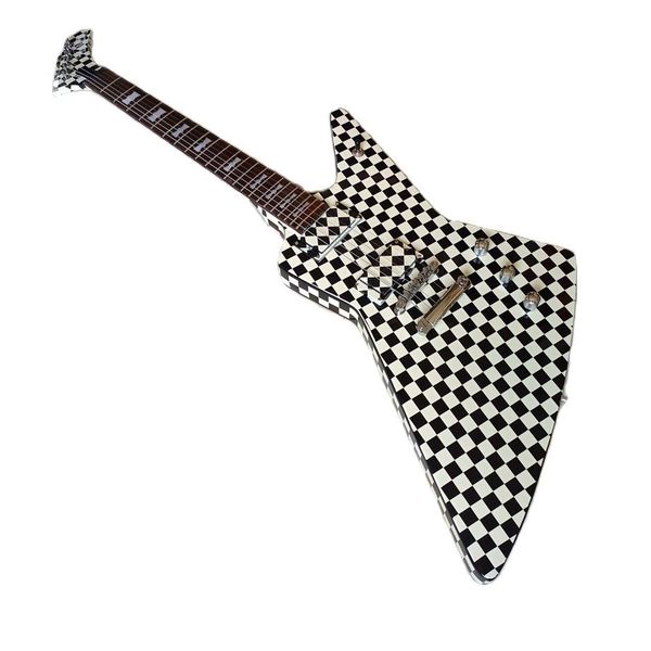 

new arrival checkerboard electric guitar humbucker pickups imported hardware 33z