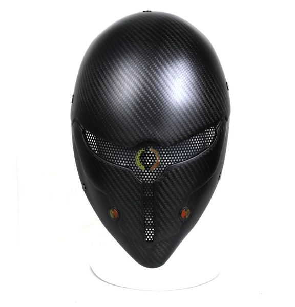 

new design sport outdoor carbon fiber tactical combat gray fox full face maskpaintball protective mask hood for 7872675