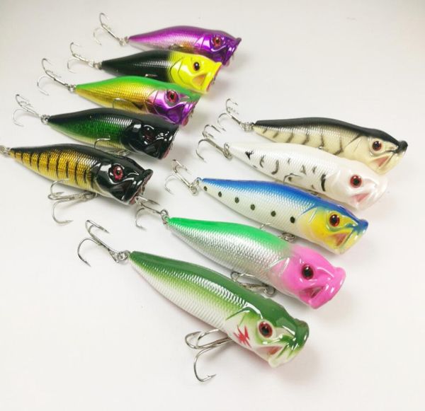 

whole lot 20 fishing lures lure fishing bait crankbait fishing tackle popper hooks bass 12g9cm3296409