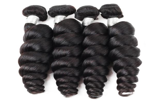 

ishow 12a loose wave raw human hair extensions 34 bundles for women all ages black 828inch natural color brazilian peruvian mala953229332