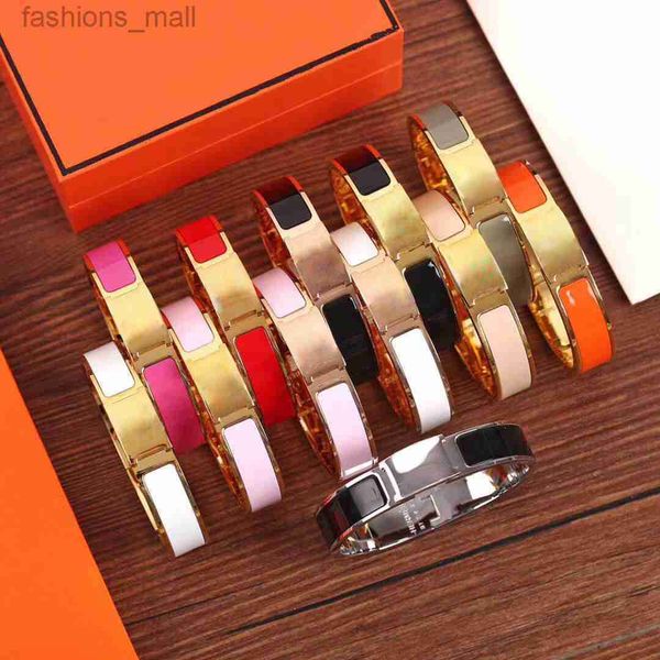 

21ss designer jewelry bracelets bangle for women and mens letter charm love bracelet stainless steel gold buckle cuff fashion accessories wi, Black