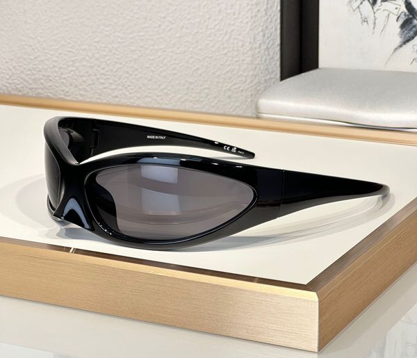 

fashion trendy designer 0251 mens women sunglasses unique acetate cat eye shape wrap glasses outdoor avant-garde personality style uv protec, White;black
