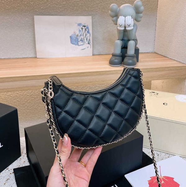 

women's fashion luxury hand bags mini saddle brand women small lingge chain caviar fla calfskin shoulder handbag female evening underar