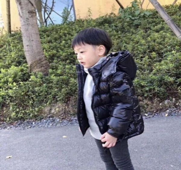 

winter children039s down jacket kids girls boys solid striped hooded coat outwear warm clothing9588423, Blue;gray