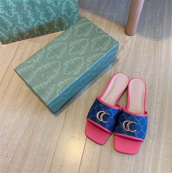 

2023 sandals new sandal designers women slipper flats shoes women's leisure designer outdoor luxury slipper women's flat bottom co, Black