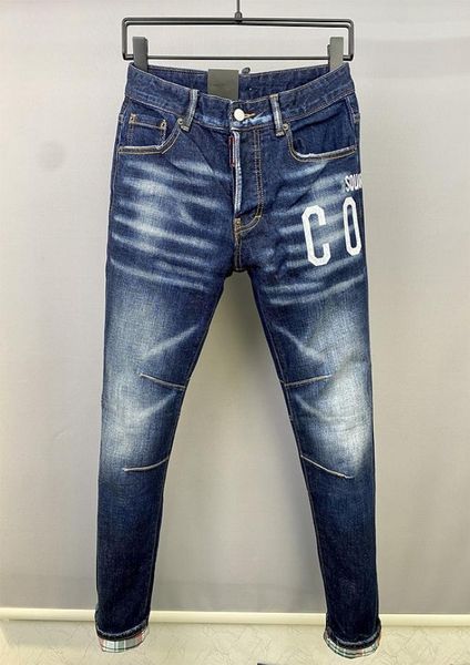 

d2 dsq icon gg men039s jeans hole men skinny cool guy distressed jeans designers slim jeans straight denim pants trousers motor9569722, Blue