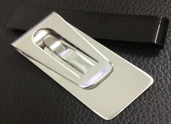 

money wallet clip clamp card stainless steel holders credit name cards holder5330108, Black