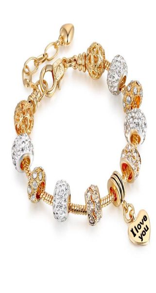 

925 sterling silver rose reflection charm reflection crown clip eternal charm for new style bracelet set9974817, Golden;silver