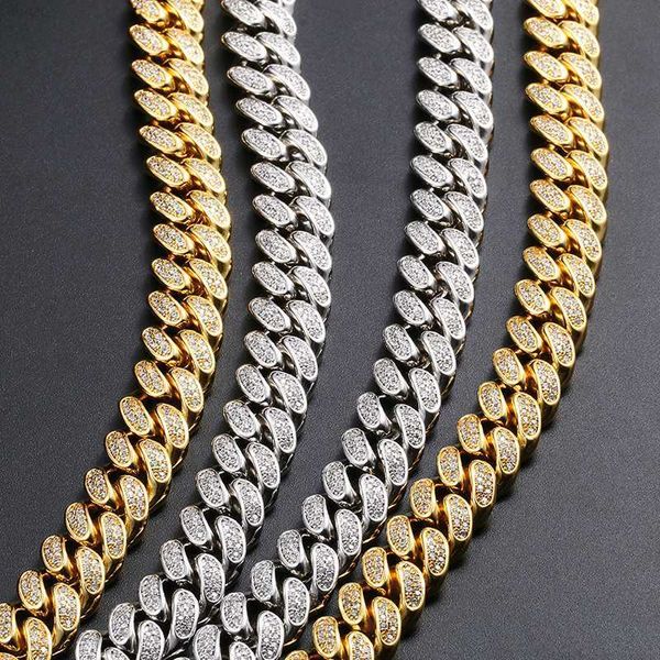 

vvs moissanite 10mm cuban link chain necklace 925 sterling silver fine jewelry bracelets