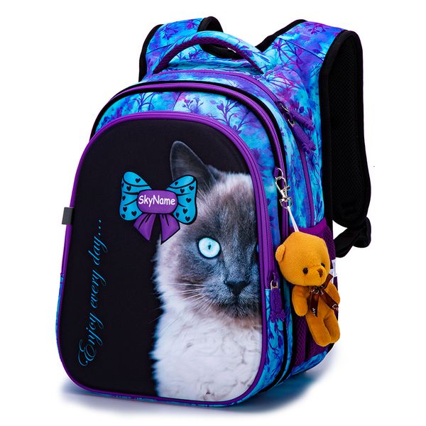 

school bags cartoon 3d creative horse children's school bag girl sweet children's school bag lightweight and waterproof primary sc