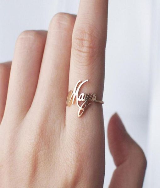 

custom delicate baby name adjustable ring personalized wedding dates stacking rings for women men family jewelry anillos mujer6527945, Silver