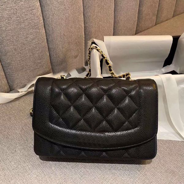 

10a designer bags diana caviar leather women crossbody 23cm vintage handbags
