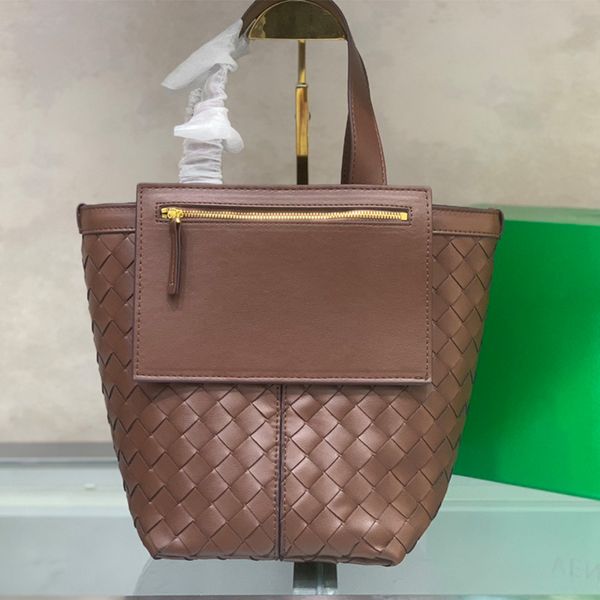 

new designer bag tote bag luxury bag women's shoulder bag stylish leather belt bag woven calfskin handbag