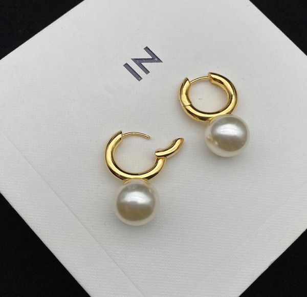 

2022 jewelry fashion ear studs designer earrings for women jewelry gold hoop earring womens designers stud earrings pendants 220203560325, Golden;silver