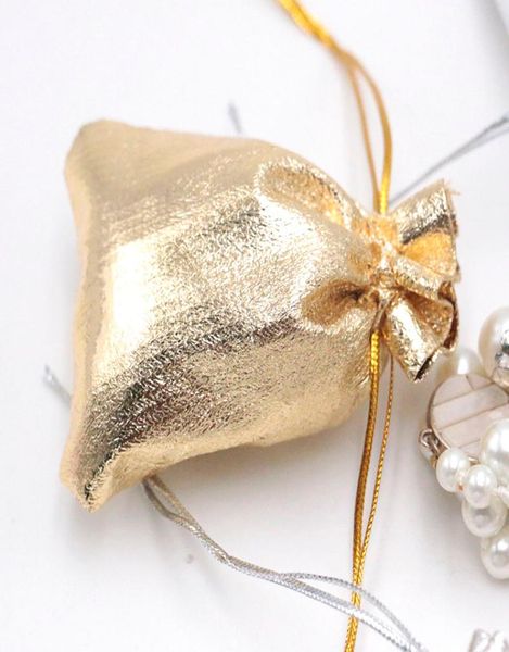 

1000pcs new gold silver fabric drawstring fabric jewelry organizer pouch satin christmas wedding gift bag jewelry bag2780113, Pink;blue