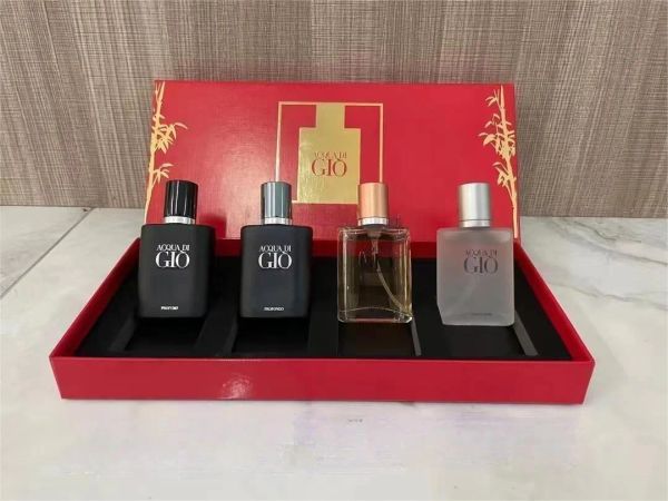 

cologne men perfume glass bottle spray gift box love water pure edp 30mlx4