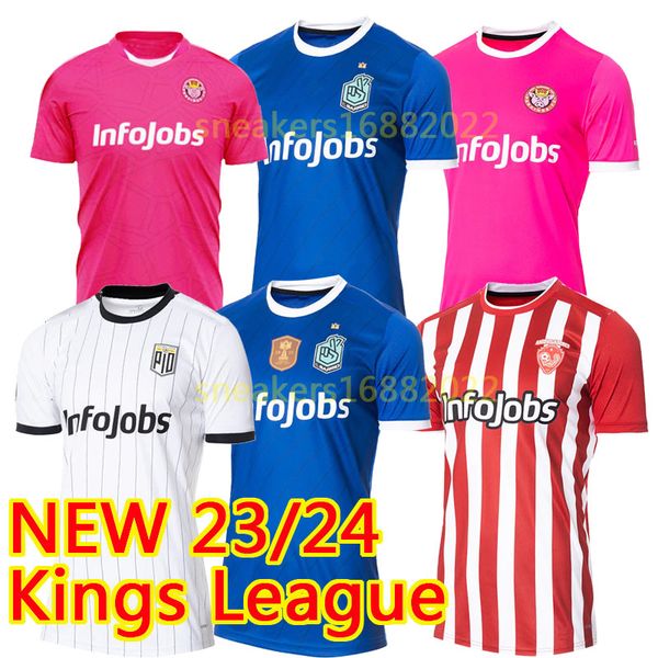 

2023 2024 ultimate mostoles porcinos fc soccer jerseys aniquiladores fc el barrio pio fc chicharito g. cichero pique 23 24 sevens kings leag, Black;yellow