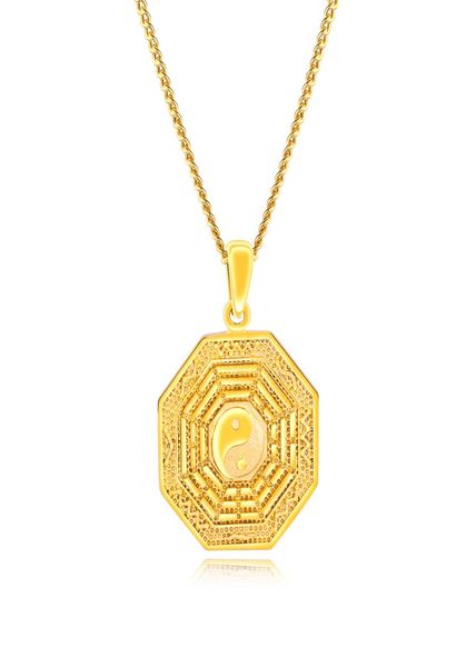 

gold tone tai chi pendant necklace gossip balance symbol yin yang split necklace chain for men or women9579162, Silver