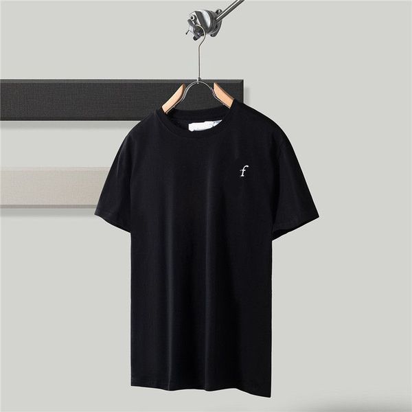 

designer luxury men's t shirts premium cotton printing brand white black casual for size s-2xl 2 colors t-shirts back arrow x short sl, Black;brown