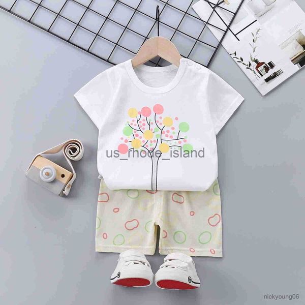 

t-shirts clothing sets summer baby boy girl 2-pieces clothes t-shirt and shorts set outfits children's for kids wear newborn sports sui, Blue