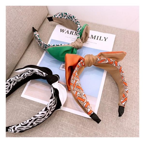 

big bowknot wide edge shows face small allmatch hair band head band hair card to act the role of article headband korean simple w7428030, Black;brown