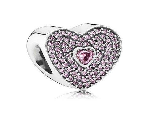 

wholesale- sterling silver beads style charm beads bracelet blue crystal diy beads for bracelets luxury designer jewelry4100738, Black